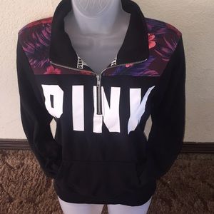 🌸VS Pink Quarter Zip Sweater🌸